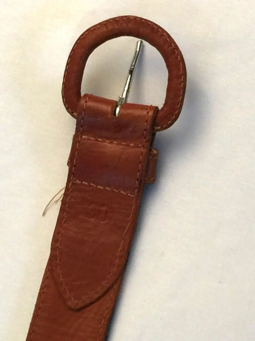 VINTAGE GUATEMALAN MULTICOLOR HANDWOVEN TEXTILE BUCKLE LEATHER BELT WOMENS 30